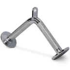 Yes4All Lat Cable Attachment, Tricep Press Down Bar With Diamond Knurl Handle, Support Up To 880 Lbs (Chrome - V Shaped Bar)