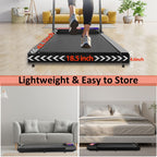 Maicifi Walking Pad Treadmill With Incline - Under Desk Treadmill, Small Walking Pad With Handle Bar,2.5Hp Low Noise,3 In 1 Fold
