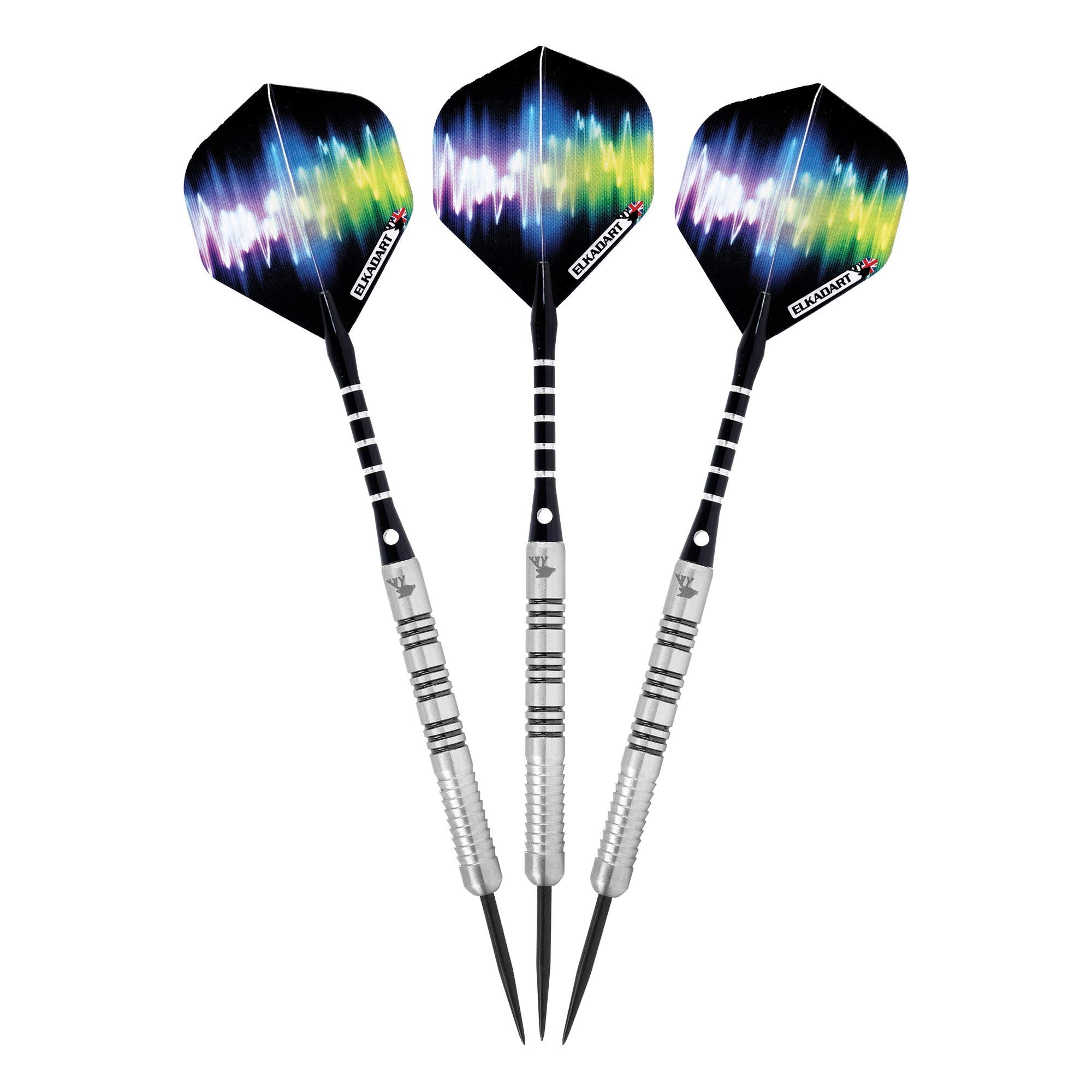 Elkadart Ultra Sonic 80% Tungsten Steel Tip Darts With Storage/Travel Case, 23 Grams,Black