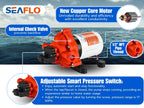 Seaflo Water Diaphragm Self Priming Pump 3.0 Gallons/Min (10.6 Lpm) 45 Psinew Rv/Marine 12 Volt Dc / 12 V Demand Fresh