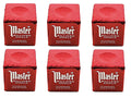 Master Set Of 6 Red Billiard Pool Cue Chalk