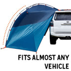Kelty Backroads Shelter Universal Mounted Car Camping Shelter With Zippered Entry, Sturdy Frame, Protection From Elements, Uv, S