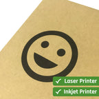 30 Sheets, Kraft Sticker Paper Labels, Laserinkjet Printing - Letter Size (85 X 11)