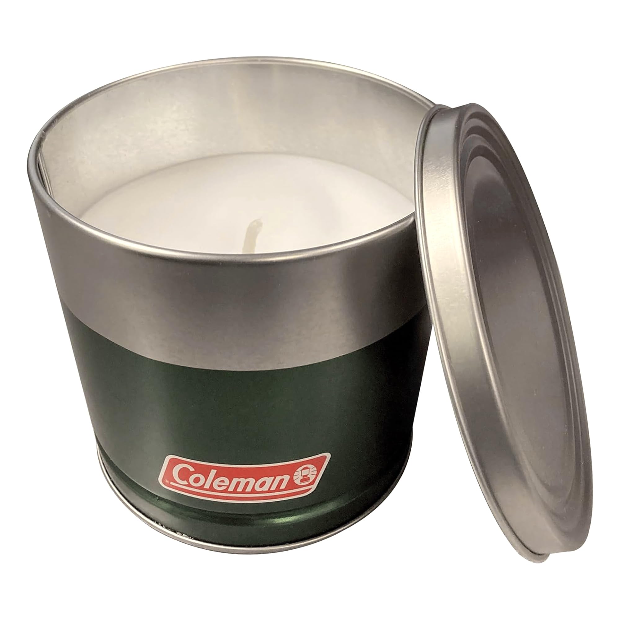 Coleman Outdoor Citronella Candle, Decorative Tin Candle for Patio, Backyard, Camping, and Outdoor Use, Includes Lid for Protect