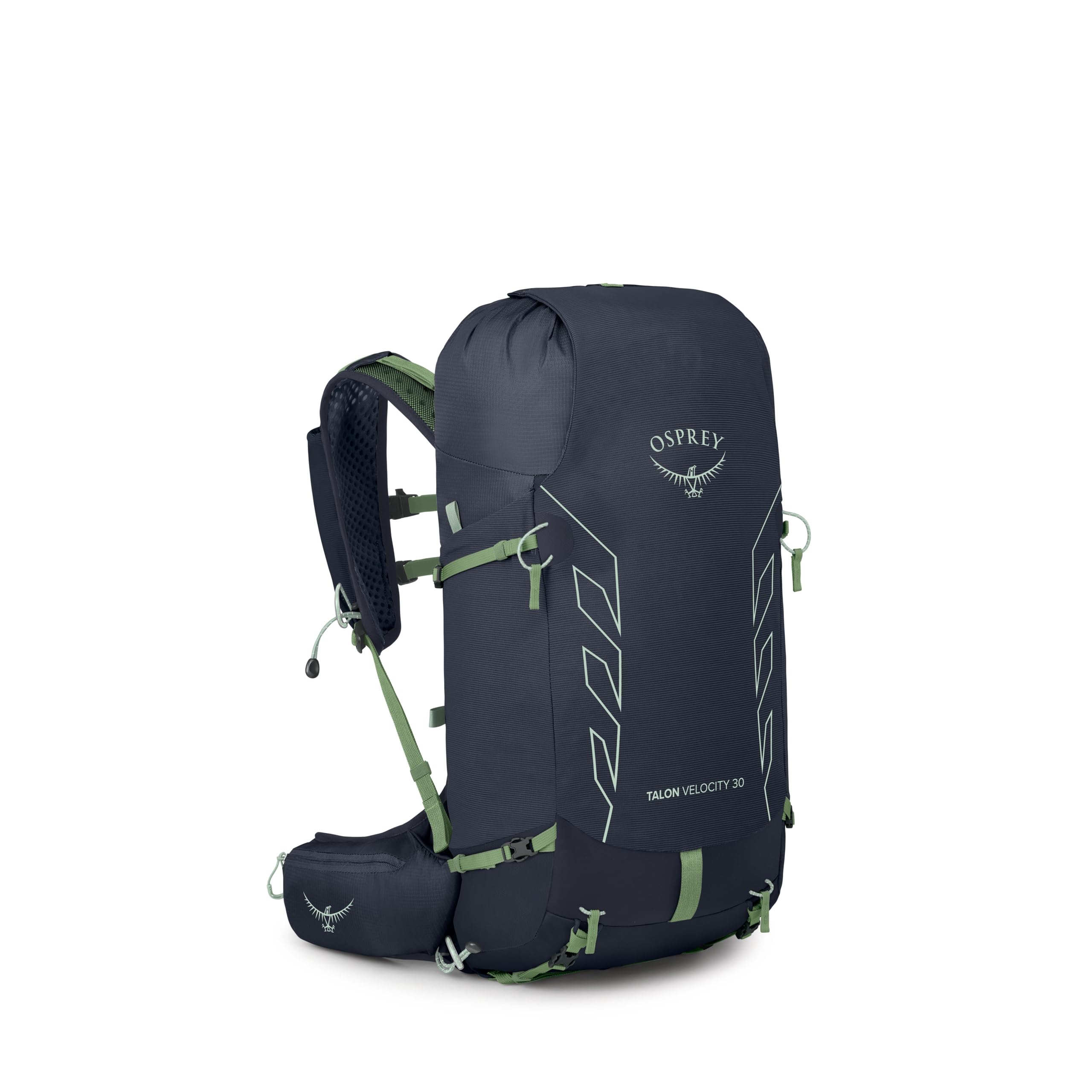 Osprey Talon Velocity 30L Mens Hiking Backpack - Running, Biking, Multi-Sport Pack, Nocturnal Blue, Small/Medium