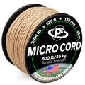 Paracord Planet Micro Paracord - Thin Braided Cord For Crafting, Fishing, And Diy Projects In 125 Ft Spools - Tan