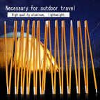 Tent Poles Replacement, Lightweight Tent Pole Repair Kit -24 Sections Aluminum Alloy Anti-Uv Windproof Waterproof Tent Poles Awn