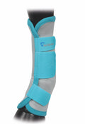 Shires Equestrian Horse Airflow Turnout Socks Teal Pony
