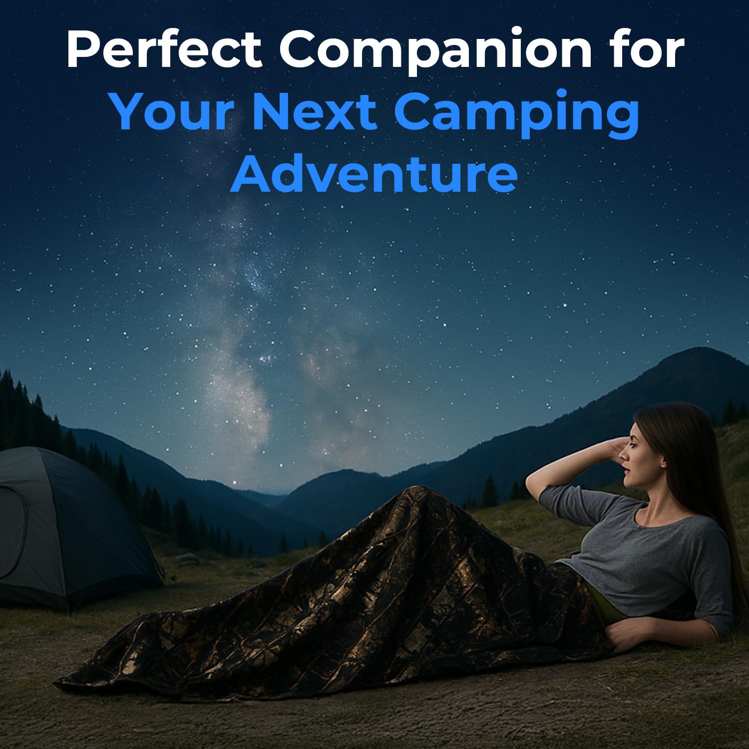 Serenelife Backpacking Sleeping Bag Camping Gear - Mummy Sleeping Bag For Adults/Teens W/Pillow, Bag - Outdoor Lightweight Weath