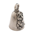 Guardian Bell Manekiniko Good Luck Bell W/Keyring & Black Velvet Gift Bag | Motorcycle Bell | Lead-Free Pewter | Good Luck Gift