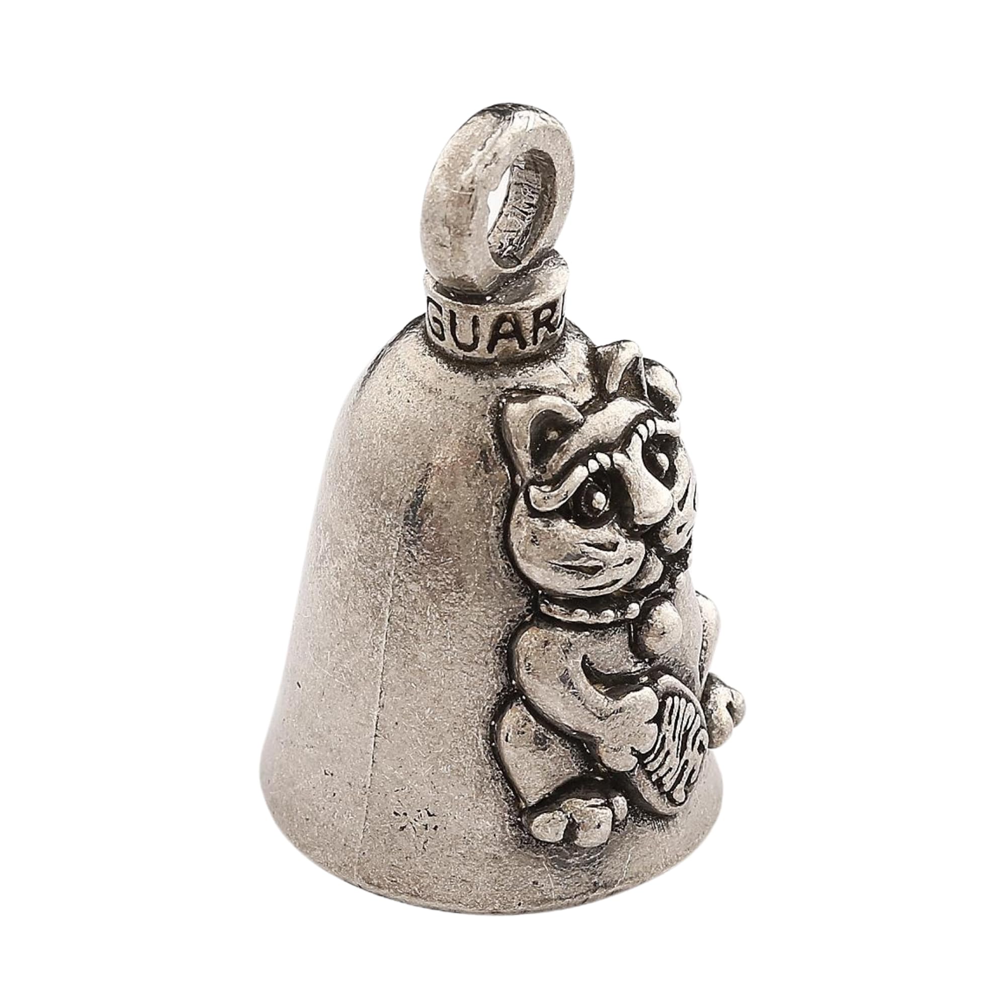 Guardian Bell Manekiniko Good Luck Bell W/Keyring & Black Velvet Gift Bag | Motorcycle Bell | Lead-Free Pewter | Good Luck Gift