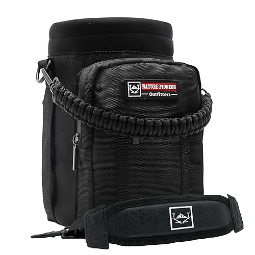 Nature Pioneor Neoprene Insulated Water Bottle Holder With Shoulder Strap For Half Gallon 64Oz / One Gallon 128Oz Sports Water J