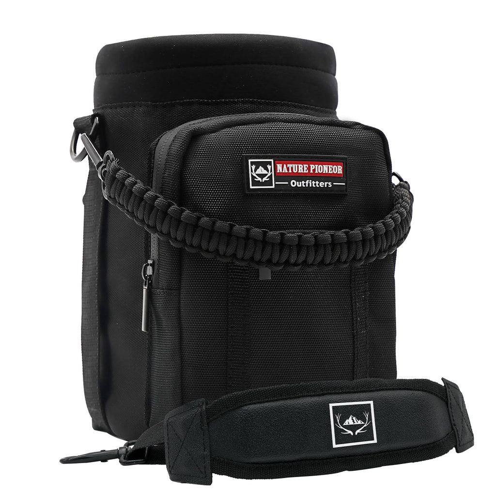 Nature Pioneor Neoprene Insulated Water Bottle Holder With Shoulder Strap For Half Gallon 64Oz / One Gallon 128Oz Sports Water J