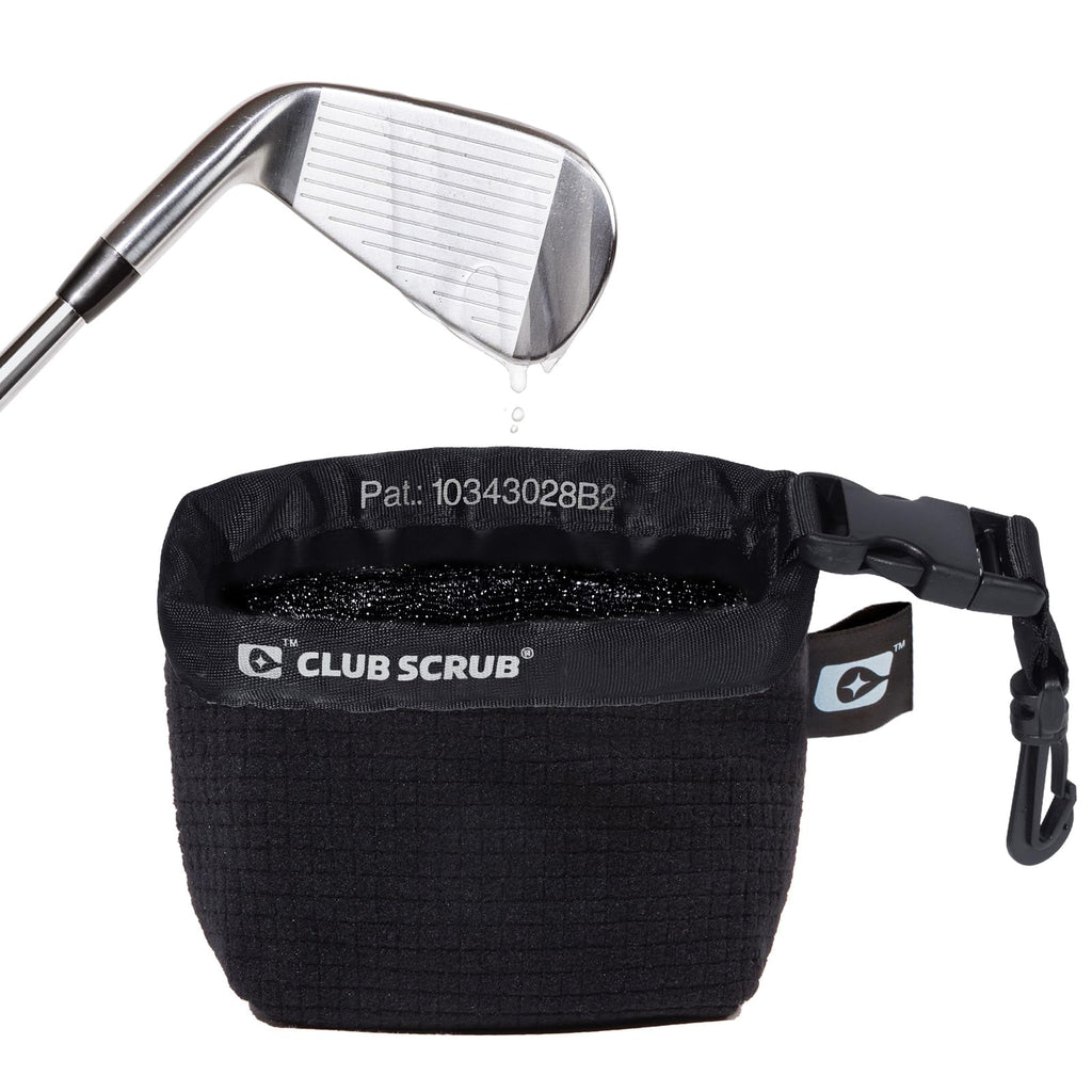 Club Scrub Pro Golf Club And Golf Ball Cleaning Bag, Waterproof Clean Face Technology Liner, Perfectly Dry Microfiber Exterior,