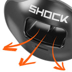 Shock Doctor Max Airflow 2.0 Lip Guard / Mouth Guard For Football 3500. For Youth And Adults Osfa. Breathable Wide Opening Mouth