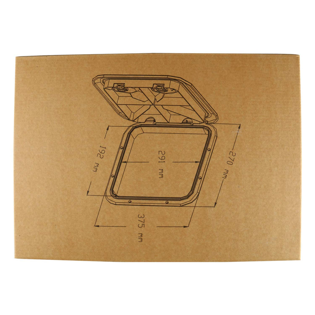 Yaemarine Marine Access Hatch Boat Deck Lid 10-5/8''X14-3/4'' Rv (270Mm X 375Mm) White