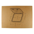 Yaemarine Marine Access Hatch Boat Deck Lid 10-5/8''X14-3/4'' Rv (270Mm X 375Mm) White
