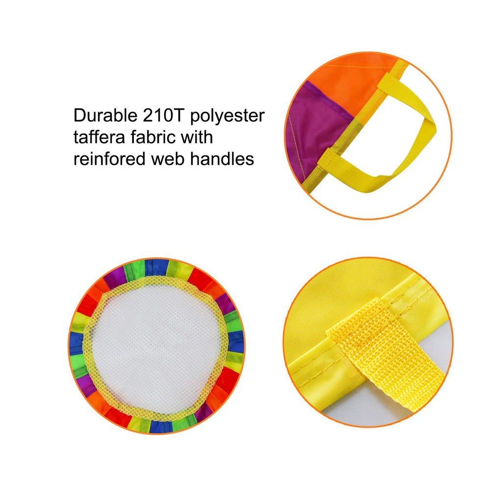Sonyabecca Play Parachute For Kids Tent Cooperative Team Building Games Birthday Gift (20Ft)