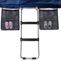 Gardenature Trampoline Ladder 2 Steps Wide Step Climbing Ladder Silver Trampoline Replacement Accessories Parts For Kids Childre