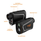 Golf Rangefinder With Slope, Cigman 850 Yards Range Finder Golf, Laser Rangefinder Golfing With Usb Rechargeable, 6X Magnificati