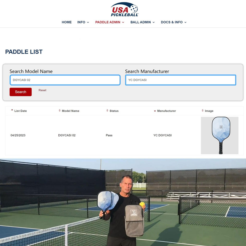 Pickleball Paddles Set Of 2, 2023 Usapa Approved, Carbon Fiber Surface (Chs), Polypropylene Honeycomb Core, Anti-Slip Sweat-Abso