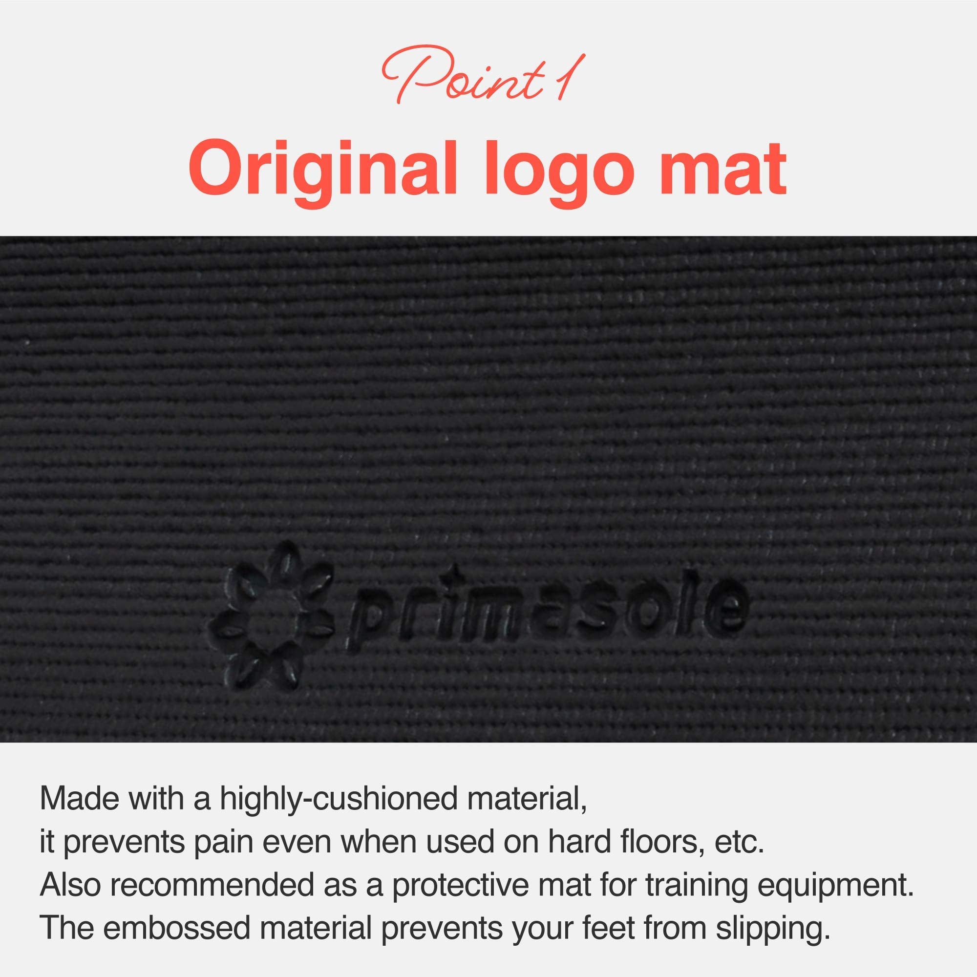 Primasole Yoga Mat With Carry Strap For Yoga Pilates Fitness And Floor Workout At Home And Gym 1/4 Thick (Black Color) Pss91Nh00