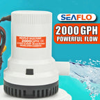 Seaflo Non Automatic Bilge Pumps For Boats 2000 Gph 12V Boat Marine Plumbing Electric