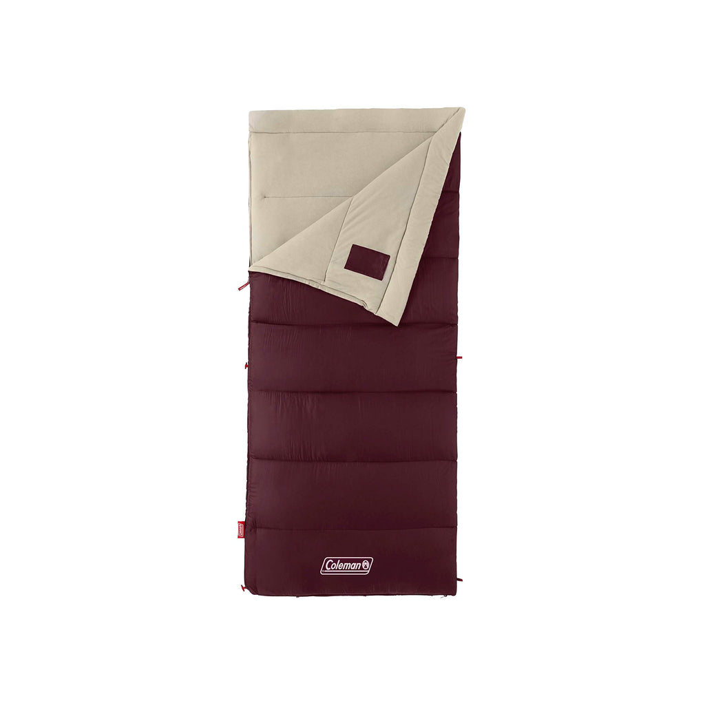 Coleman Autumn Glen Sleeping Bag, 30?F/40?F/50?F Lightweight Sleeping Bag For Adults, No-Snag Zipper With Stuff Sack Included, M