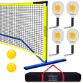 Zdgao Pickleball Set With Net - 22 Ft Pickleball Nets Portable Outdoor Regulation Size, With 4 Pickleball Paddles And 2 Outdoor 