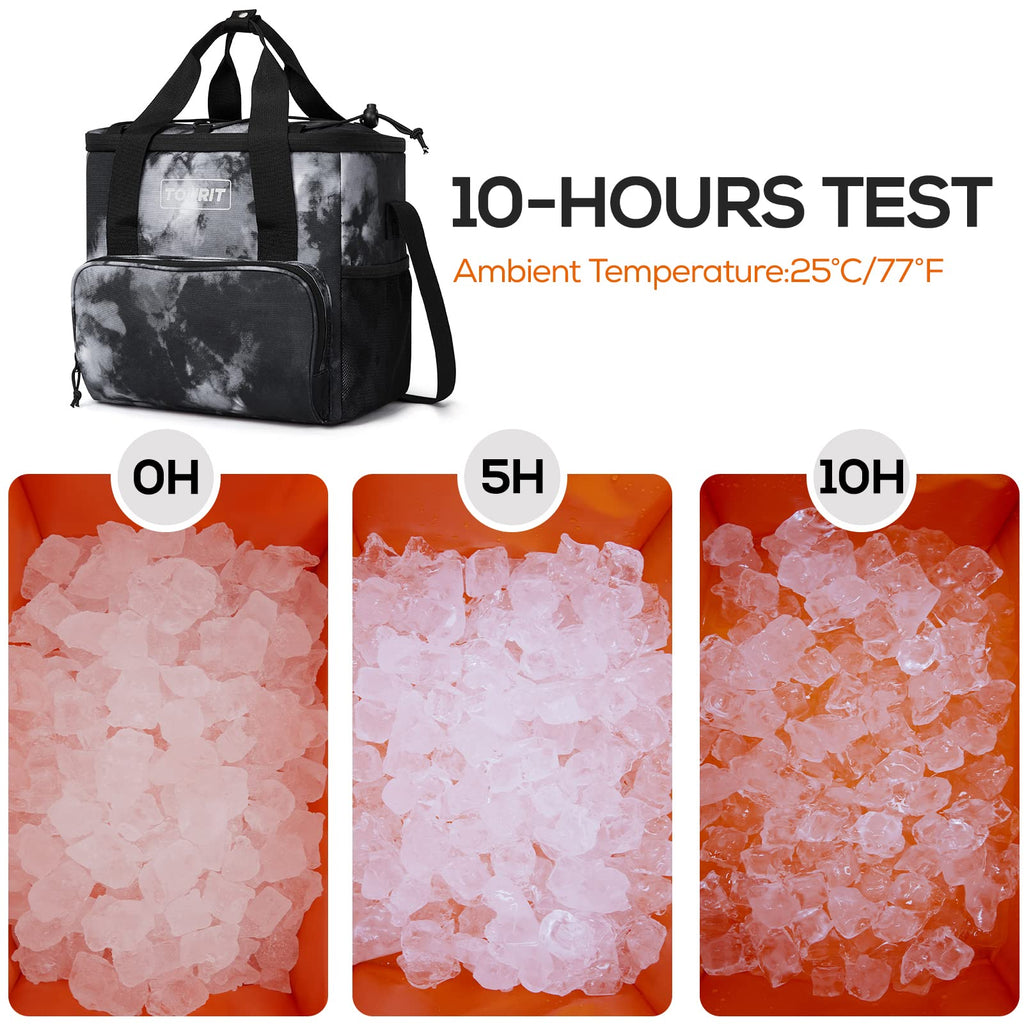 Tourit Cooler Bag 24-Can Insulated Soft Cooler Lunch Coolers Portable Cooler Bag 14.6L For Picnic, Beach, Work, Trip, Daily, Tie