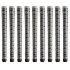 Winn Dri-Tac Wrap Oversize (+1/8'') Dark Gray Golf Grips - 9 Piece Bundle