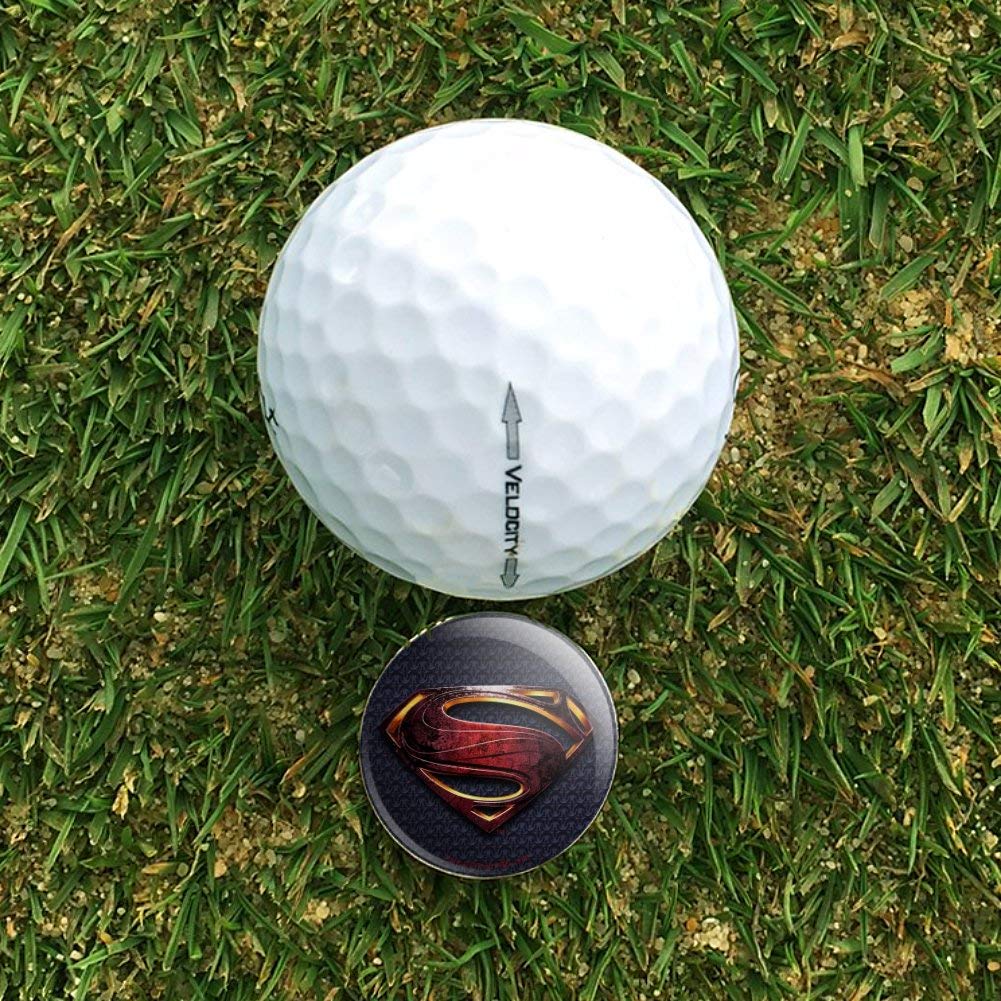 Graphics & More Justice League Movie Superman Logo Golf Hat Clip With Magnetic Ball Marker