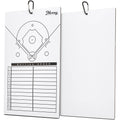 Murray Sporting Goods Baseball Dry Erase Coaches Clipboard | Double-Sided Baseball Lineup Clipboard Dry Erase White Board | Base