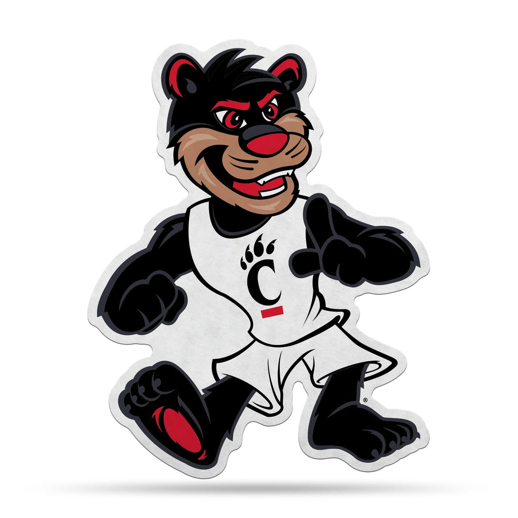 Rico Industries Ncaa Cincinnati Bearcats Mascot Shape Cut Pennant - Home And Living Room D  Cor - Soft Felt Ez To Hang