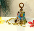 Dsh Brass Wall Hanging Bell For Home Mandir Temple Living Room Brass Pooja Bell For Festival Home Decoration Puja Bell. (White,