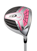 Left Handed Pink Junior Golf Club Set For Age 9 To 12