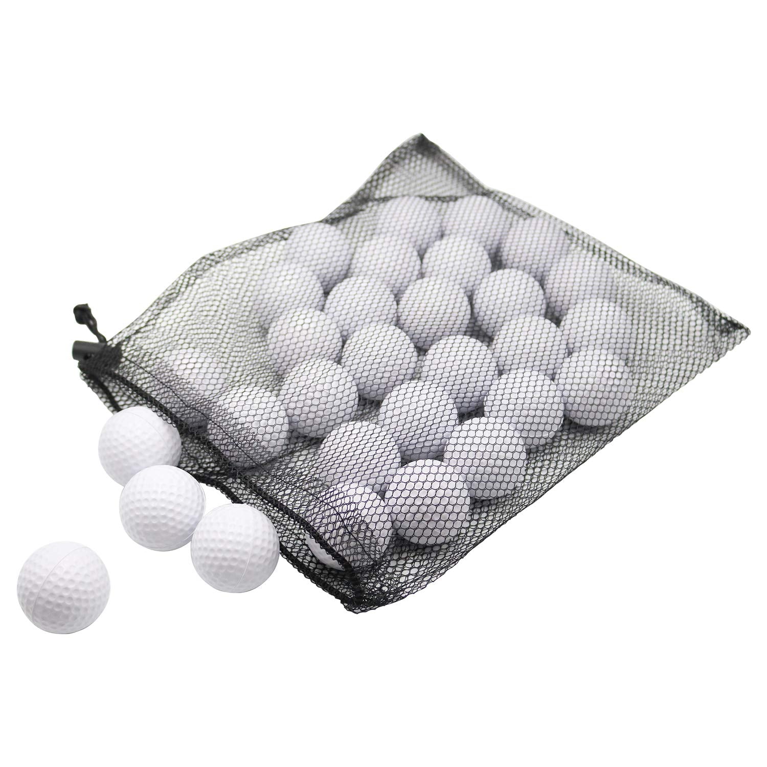 Bac-Kitchen 30 Pack Foam Golf Practice Balls - Realistic Feel And Limited Flight Training Balls For Indoor Or Outdoor