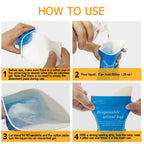 Moodooy Disposable Emergency Urinal Bag, 8 Pack Portable Camping Pee Bags, Travel Pee Bags, Traffic Jam Portable Urine Bag, Vomi