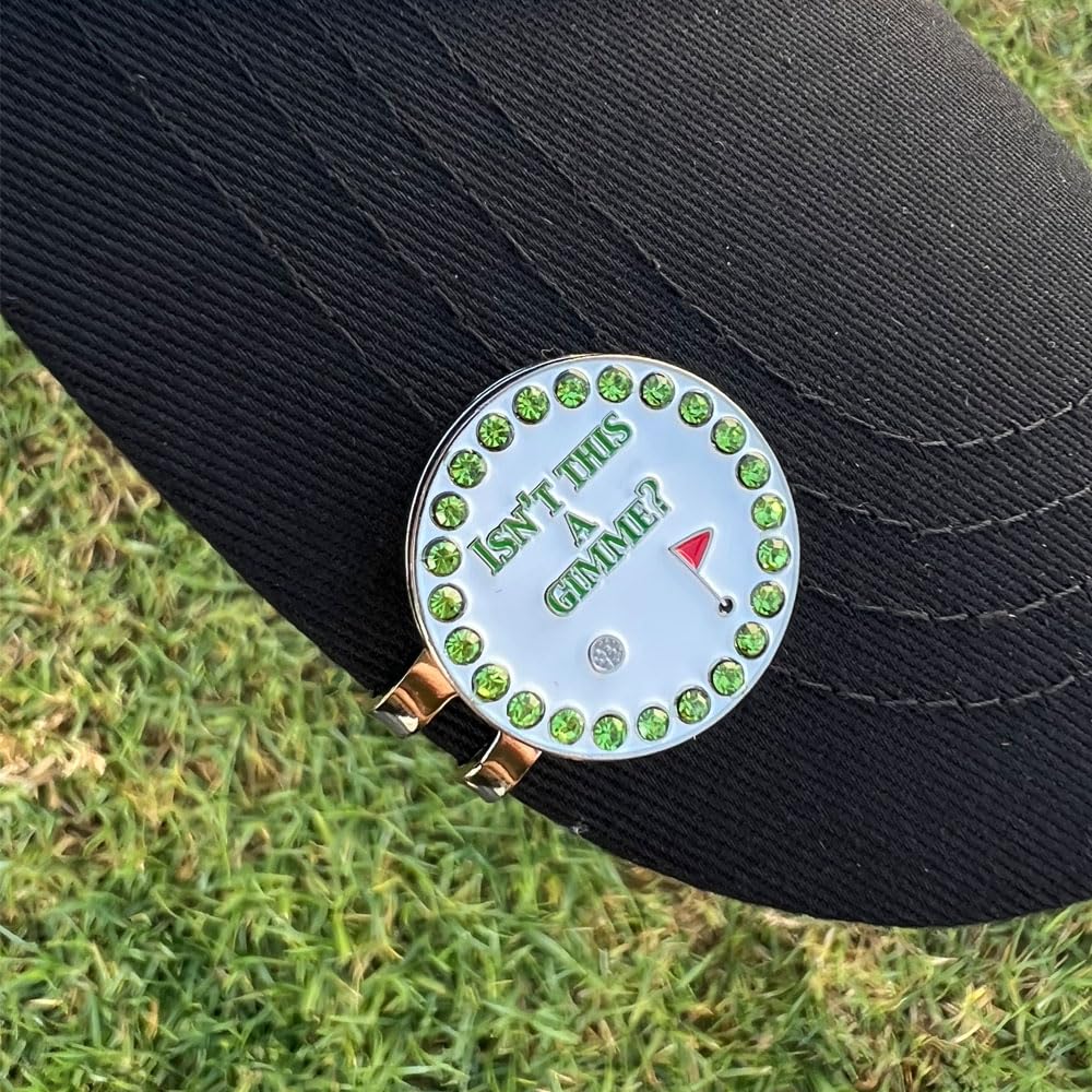 Giggle Golf Bling Putting Ball Marker Pack | Includes One Friends, One Isn'T This A Gimme, And One Get In The Hole Bling Ball Ma