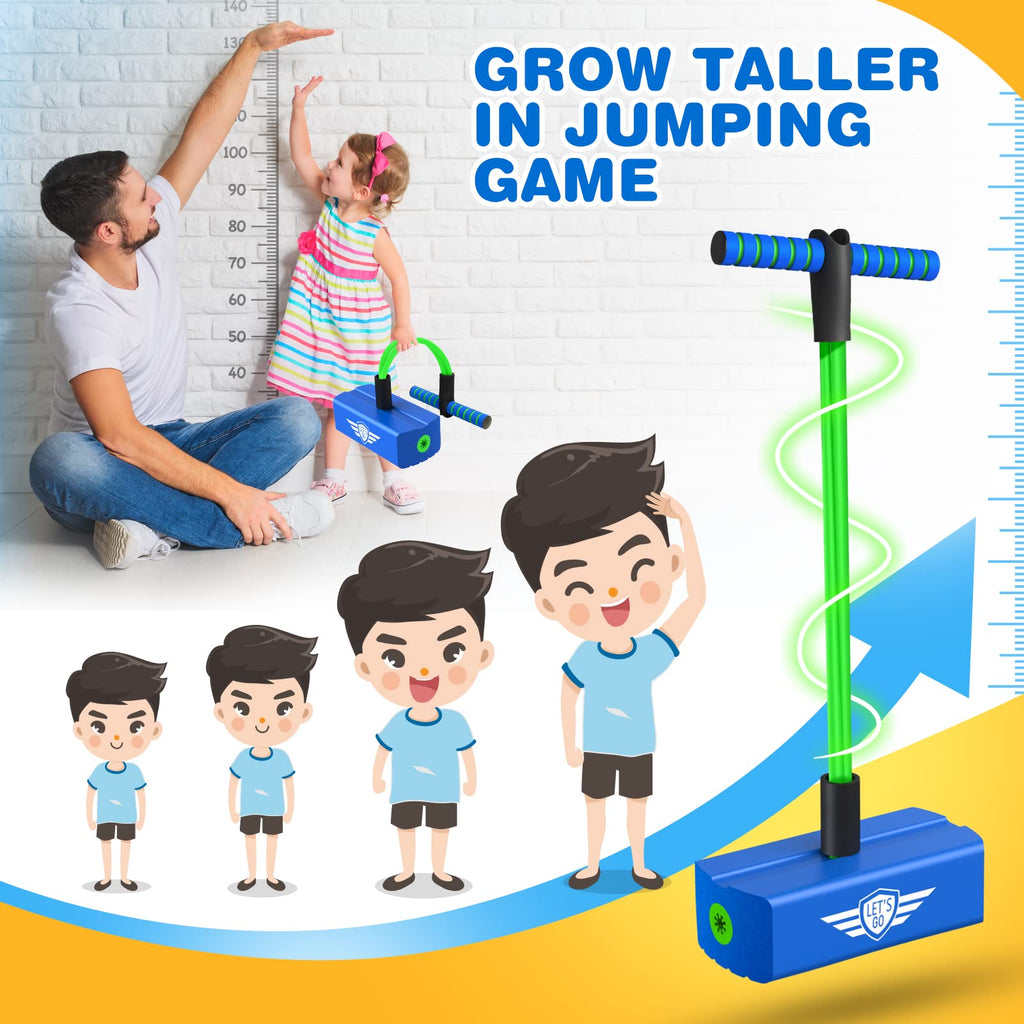 Toys For 3-12 Year Old Boys Girls, Foam Pogo Jumper For Kids Outdoor Toys Gifts For 3-12 Year Old Boys Pogo Stick For Kids Age 7