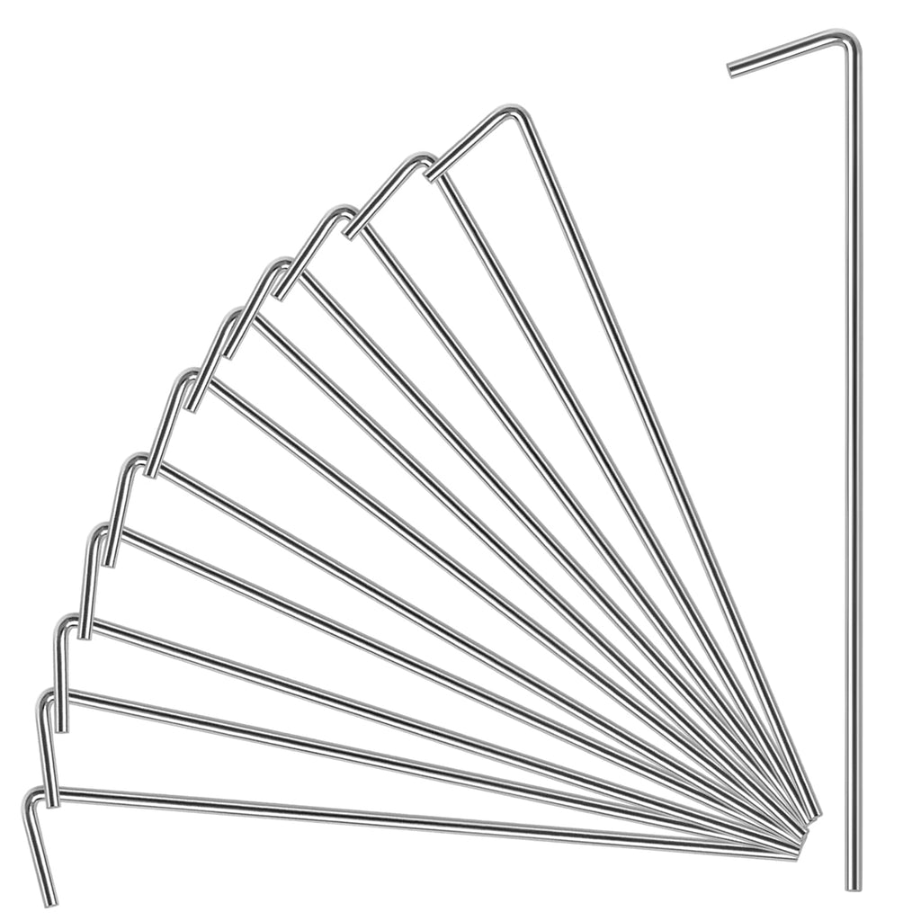 18 Pack Tent Stakes, Stakes For Outdoor Decorations, Tent Stakes Heavy Duty, Metal Stakes, Tent Garden Stakes For Gardening & Ca