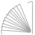 18 Pack Tent Stakes, Stakes For Outdoor Decorations, Tent Stakes Heavy Duty, Metal Stakes, Tent Garden Stakes For Gardening & Ca