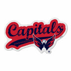 Rico Industries Nhl Washington Capitals Distressed Shape Cut Pennant - Home And Living Room D  Cor - Soft Felt Ez To Hang