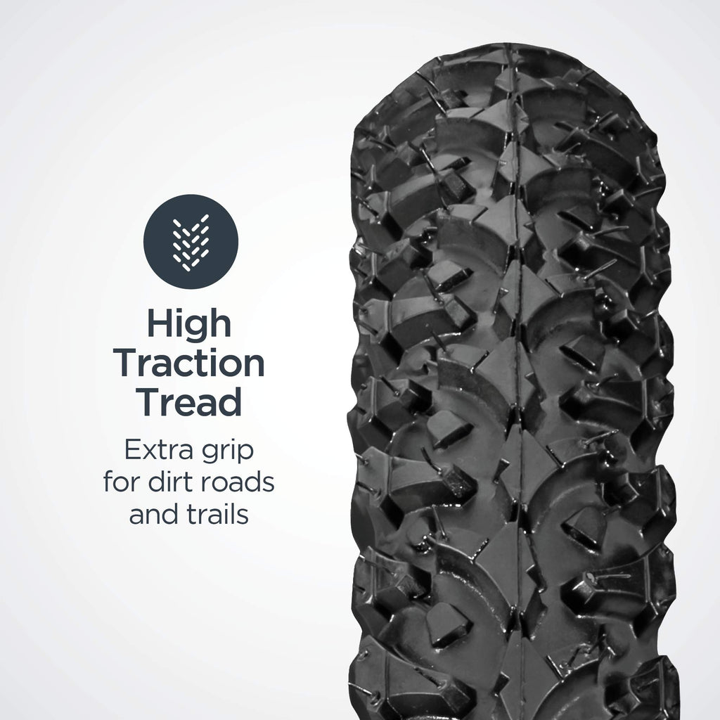 Schwinn Replacement Bike Tire, 26'' X 1.95'' All-Terrain Mountain Bike Tire, Wide & Blocky Knobs, Puncture Guard, Fits Internal