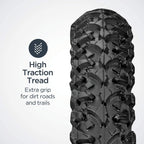 Schwinn Replacement Bike Tire, 26'' X 1.95'' All-Terrain Mountain Bike Tire, Wide & Blocky Knobs, Puncture Guard, Fits Internal