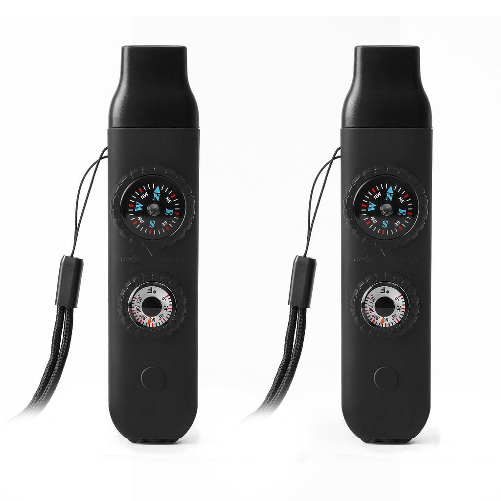 Emergency Survival Safety Whistle,Whistle For Kids With Lanyard,Compass,Thermometer,Ideal For Kayaking, Boating, Hiking, Camping