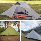 Ultralight Tent 3-Season Backpacking Tent 2 Person Camping Tent, Outdoor Lightweight Lanshan Camping Tent Shelter For Camping, T
