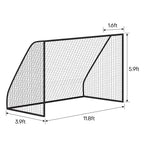 Soccer Goal Net Football Polyethylene Training Nets Full Size Post Not Included(12 X 6Ft)