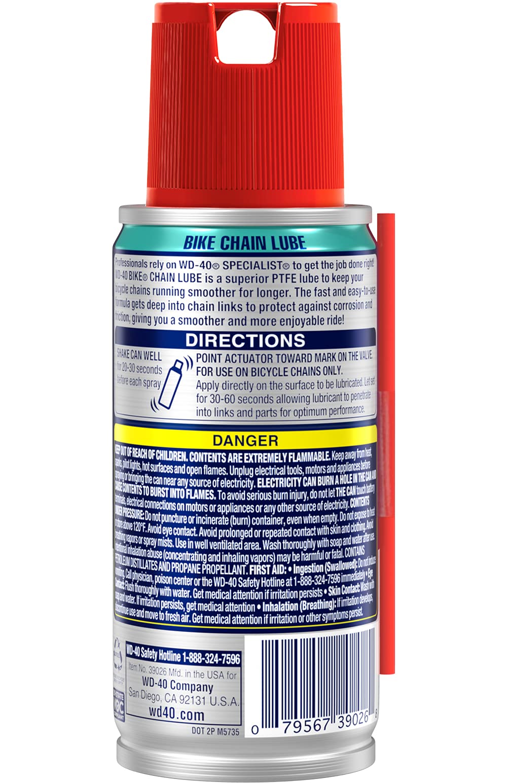 Wd-40 Specialist Bike Chain Lube, 2.5 Oz [4-Pack]