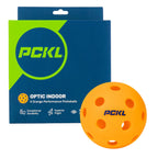Pckl Optic Speed Pickleballs  Indoor & Outdoor  4 Pack  Built To Usapa Specifications (Indoor Orange)